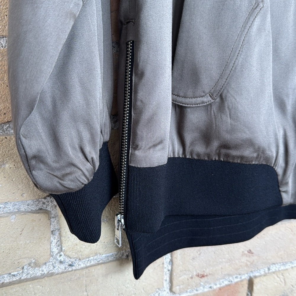 New Soia & Kyo Dark Olive Bomber Jacket - Picture 3 of 8